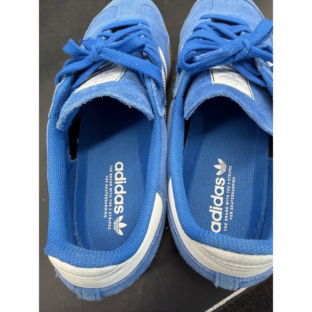 Adidas Samba ADV Skateboarding Blue Suede Gum Sole Size 12 Blue Men - Picture 6 of 11